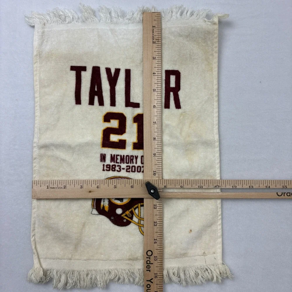 Sean Taylor 21 Memorial Washington Redskins Hand Towel 1983-2007 Cotton Fringe